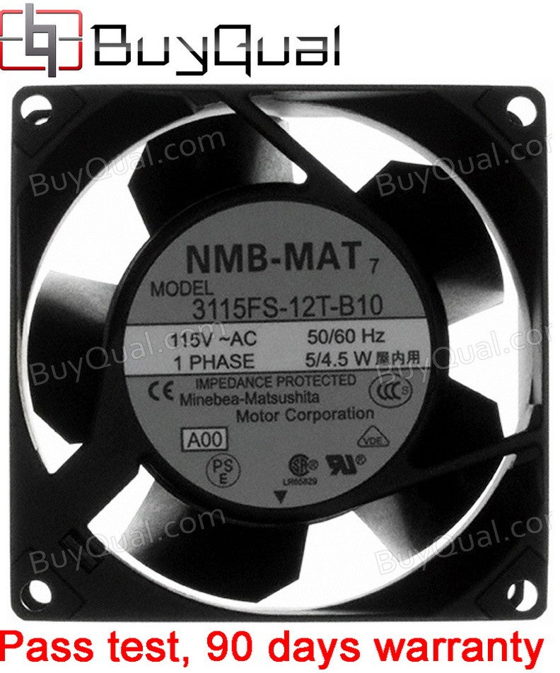 NMB 3115FS-12T-B10 -A00 115V 6W 2wires Cooling Fan NMB 3115FS-12T-B10 -A00 115V 6W 2wires Cooling Fan